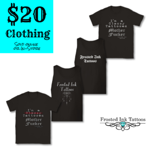 frosted ink tattoos t-shirt Ad
